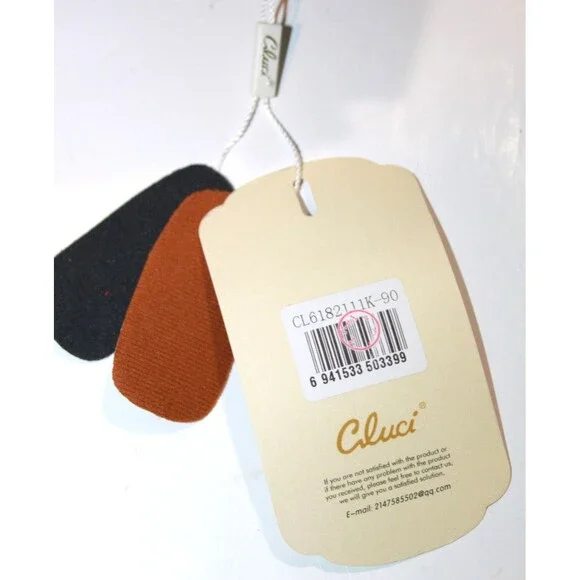 Cluci Women Backpack Purse Black Brown Faux Leather Anti Theft Travel Bag 12" - Picture 9 of 10